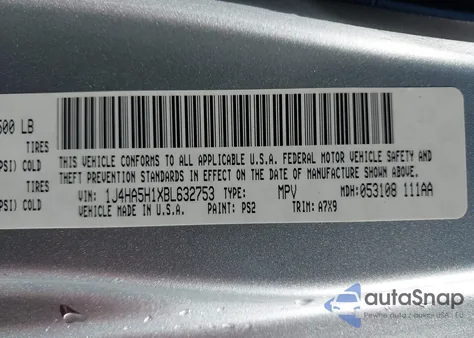 2011 Jeep Wrangler Unlimited Sahara из США, поврежденный, VIN 1J4HA5H1XBL632753